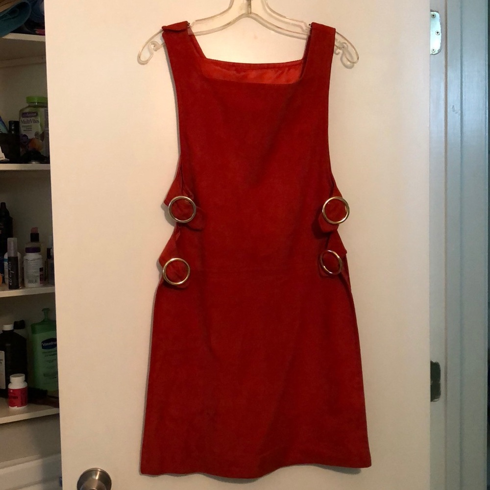 Vintage real suede tunic mod style
